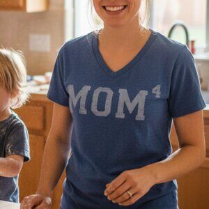 Bella + Canvas Mom⁴ Graphic V-Neck Tee